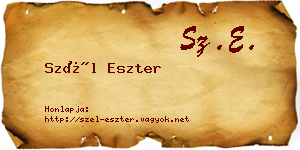 Szél Eszter névjegykártya